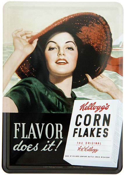Picture of Metal Card Blechkarte ´Kellogg´s - Flavor does it!´