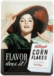 Zeige Details für Metal Card Blechkarte ´Kellogg´s - Flavor does it!´ Bild von Metal Card Blechkarte ´Kellogg´s - Flavor does it!´