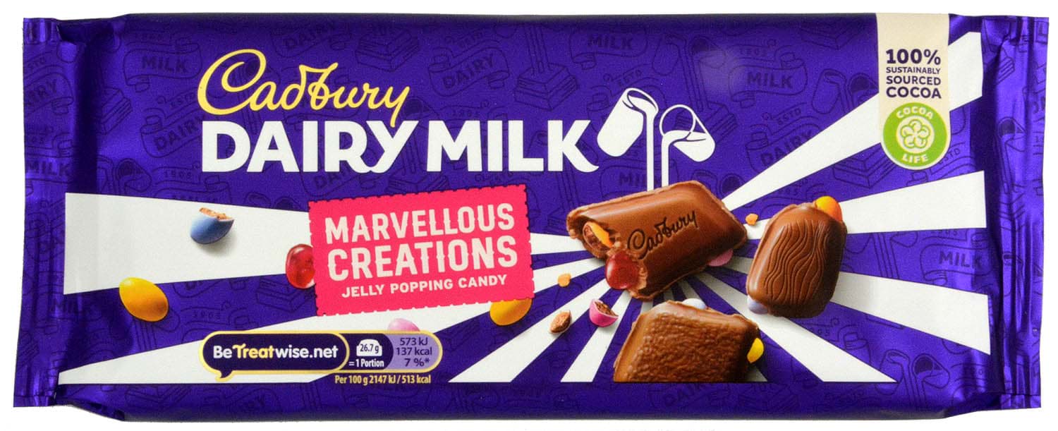 Picture of Cadbury Dairy Milk Jelly Popping Candy Chocolate 160g