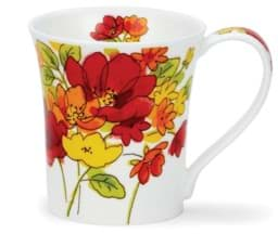 Bild von Dunoon Jura Inky Florals - Red by Michèle Aubourg