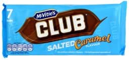Zeige Details für McVities Club Salted Caramel 7 Riegel 154g Bild von McVities Club Salted Caramel 7 Riegel 154g