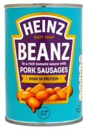 Picture of Heinz Beanz Baked Beans & Pork Sausages 415g