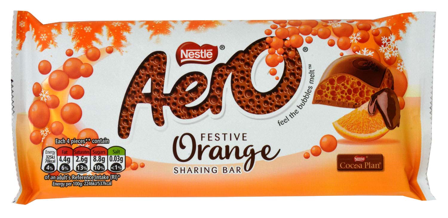 Picture of Nestle Aero Festive Orange 90g