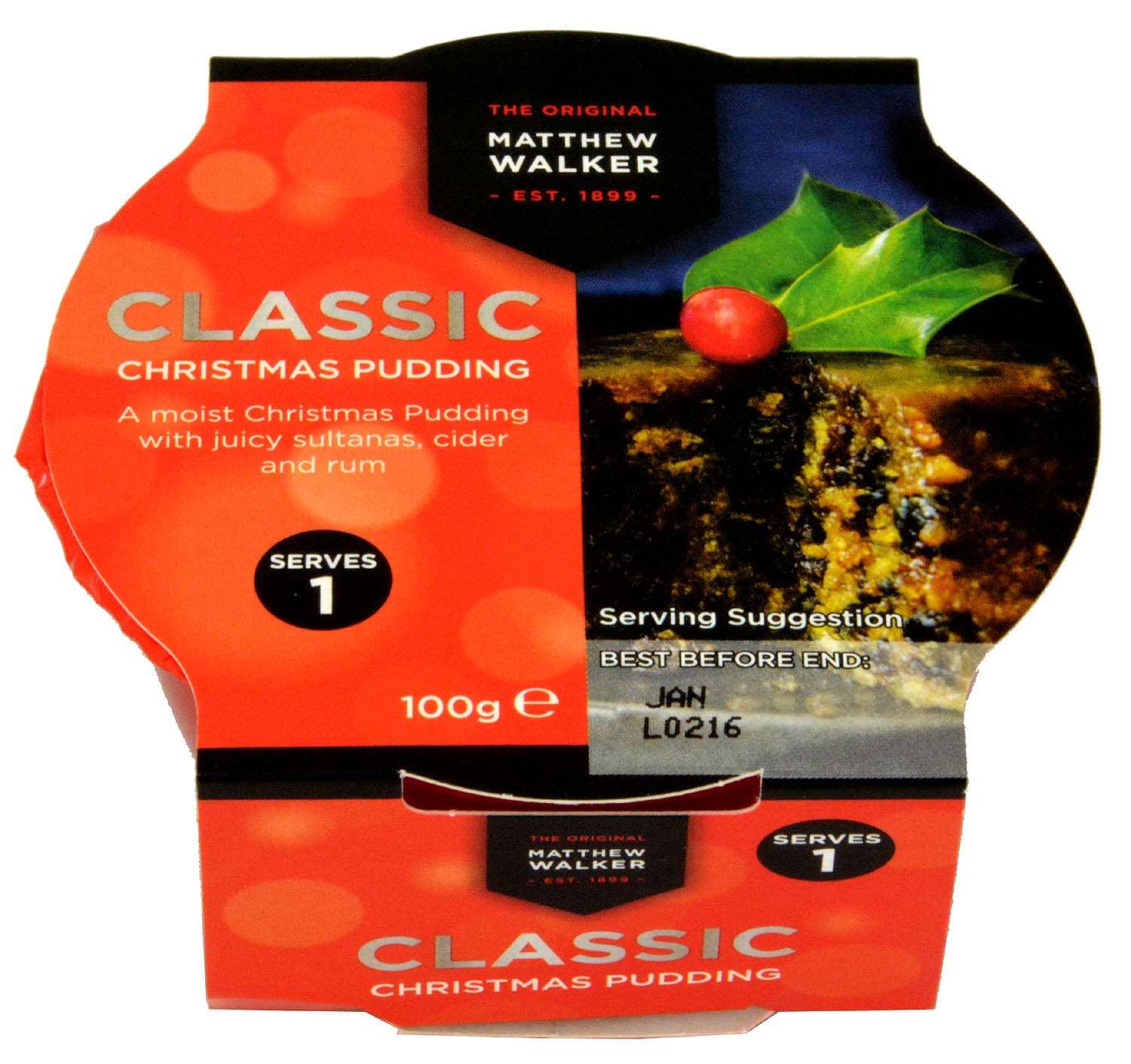 Picture of Matthew Walker Classic Christmas Pudding 100g