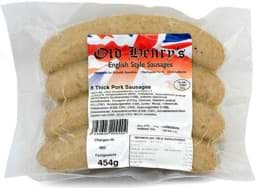 Picture of Old Henry's 8 English Style Sausages 454g