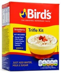 Bild von Birds Trifle Strawberry - 3-Schichten-Dessert-Mischung, Erdbeer-Geschmack