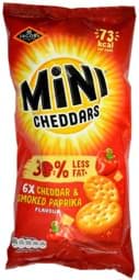 Zeige Details für Jacobs Mini Cheddars Smoked Paprika 6 x 17g Bild von Jacobs Mini Cheddars Smoked Paprika 6 x 17g