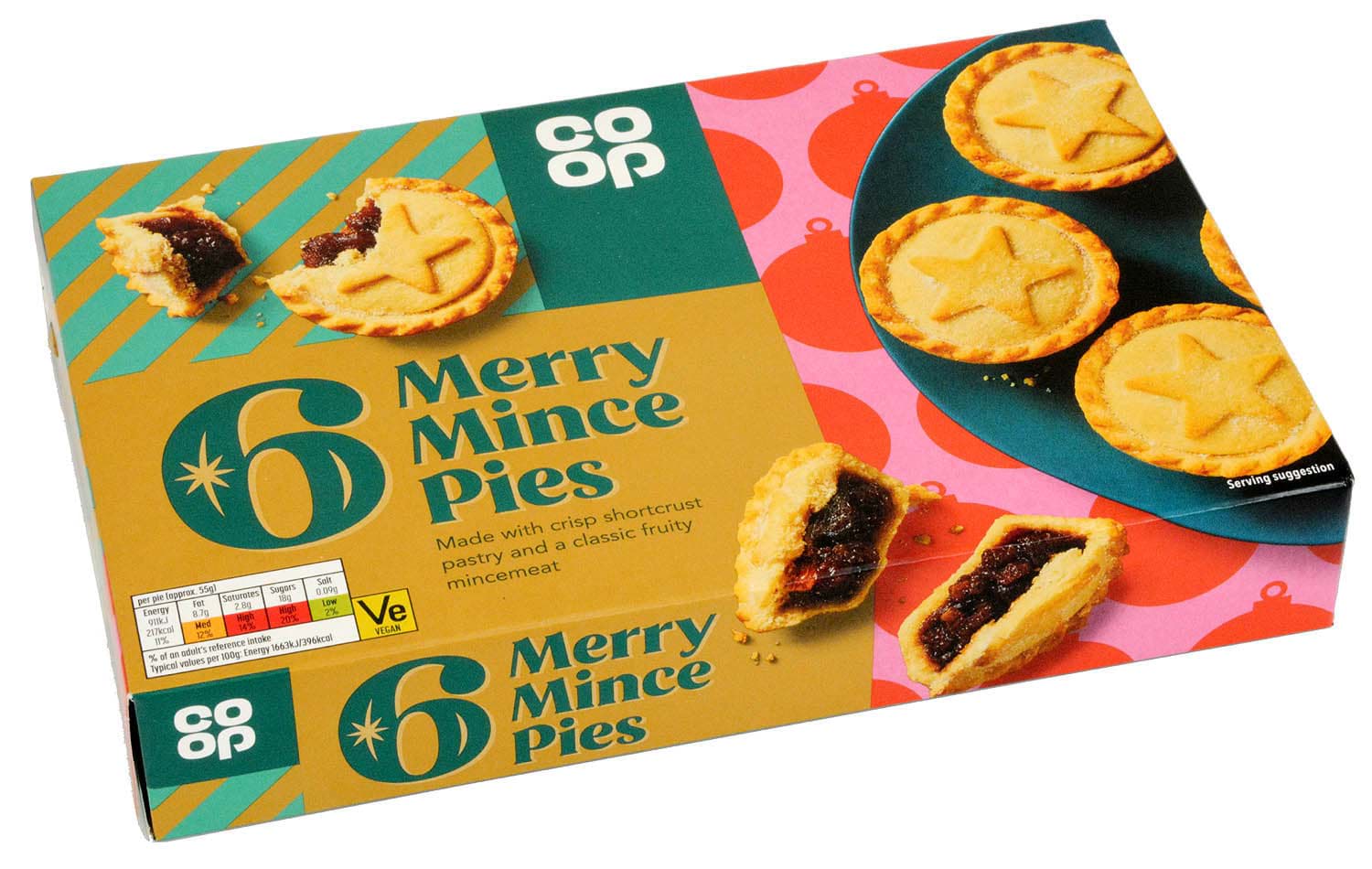 Picture of Co-op 6 Merry Mince Pies 330g