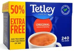 Zeige Details für Tetley 160+80=240 Teebeutel - 750g Tea Bags Bild von Tetley 160+80=240 Teebeutel - 750g Tea Bags