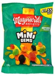 Zeige Details für Maynards Bassetts Mini Gems 130g Bild von Maynards Bassetts Mini Gems 130g