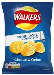 Zeige Details für Walkers Cheese & Onion, Karton 48 x 32,5 g Bild von Walkers Cheese & Onion, Karton 48 x 32,5 g