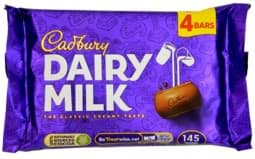 Zeige Details für Cadbury Dairy Milk Chocolate 4 Riegel 108.8g Bild von Cadbury Dairy Milk Chocolate 4 Riegel 108.8g