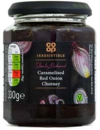 Zeige Details für Co-op Caramelised Red Onion Chutney 330g Bild von Co-op Caramelised Red Onion Chutney 330g