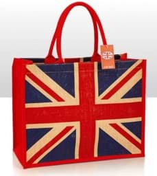 Zeige Details für Union Jack Jute Shopper Bild von Union Jack Jute Shopper