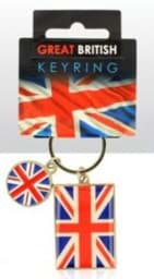 Zeige Details für Metall-Schlüsselanhänger mit Union Jack & Union Jack Bild von Metall-Schlüsselanhänger mit Union Jack & Union Jack