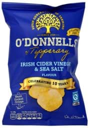 Zeige Details für O'Donnells Irish Cider Vinegar & Sea Salt Crisps 44g Bild von O'Donnells Irish Cider Vinegar & Sea Salt Crisps 44g