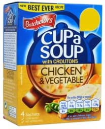 Zeige Details für Batchelors Cup a Soup Chicken & Vegetable Bild von Batchelors Cup a Soup Chicken & Vegetable