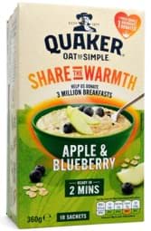 Zeige Details für Quaker Oat So Simple Apple & Blueberry Porridge 10er-Pack 360g Bild von Quaker Oat So Simple Apple & Blueberry Porridge 10er-Pack 360g