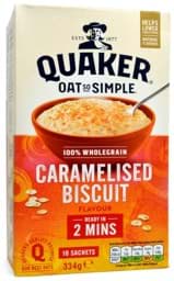 Zeige Details für Quaker Oat So Simple Caramelised Biscuit Flavour 10 Sachets 334g Bild von Quaker Oat So Simple Caramelised Biscuit Flavour 10 Sachets 334g
