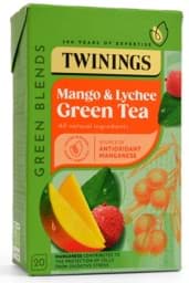 Zeige Details für Twinings Mango und Litschi Grüner Tee 20 Beutel Bild von Twinings Mango und Litschi Grüner Tee 20 Beutel