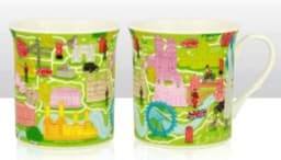 Zeige Details für London Map Mug Bild von London Map Mug