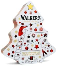 Zeige Details für Walkers Christmas Tree Shortbread Tin Red/White 225g Bild von Walkers Christmas Tree Shortbread Tin Red/White 225g