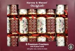 Zeige Details für Harvey & Mason 8 Premium Crackers Burgundy Joy Bild von Harvey & Mason 8 Premium Crackers Burgundy Joy