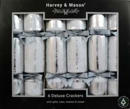 Zeige Details für Harvey & Mason 6 Deluxe Christmas Crackers Navy Foliage Bild von Harvey & Mason 6 Deluxe Christmas Crackers Navy Foliage