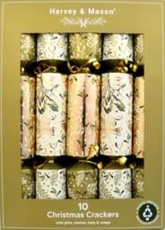 Zeige Details für Harvey & Mason 10 Luxury Crackers Gold Mistletoe Bild von Harvey & Mason 10 Luxury Crackers Gold Mistletoe