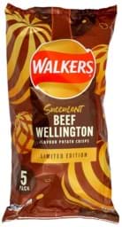 Zeige Details für Walkers Succulent Beef Wellington Crisps 5x25g Bild von Walkers Succulent Beef Wellington Crisps 5x25g