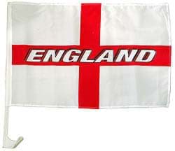 Picture of England Car Flag with Writing