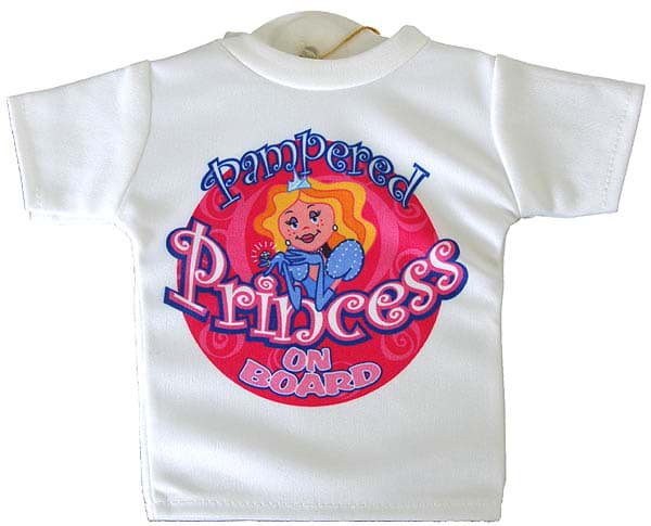 Picture of Mini T-Shirt Sign ´Pampered Princess On Board´
