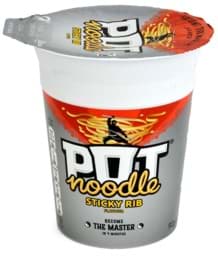 Zeige Details für Pot Noodle Sticky Rib Flavour 90g Bild von Pot Noodle Sticky Rib Flavour 90g