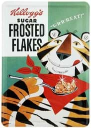 Bild von Metal Card Blechkarte ´Kellogg´s Sugar Frosted Flakes´