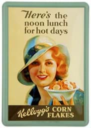Zeige Details für Metal Card Blechkarte ´Kellogg´s - Noon Lunch for Hot Days´ Bild von Metal Card Blechkarte ´Kellogg´s - Noon Lunch for Hot Days´