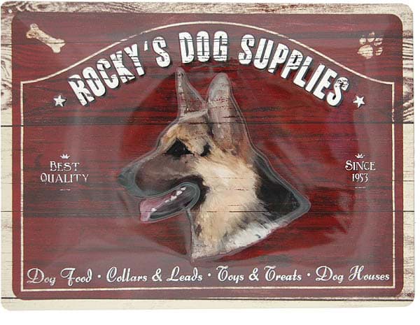 Picture of Metal Sign ´Rocky´s Dog Supplies´