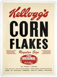 Bild von Metal Sign ´Kellogg´s Corn Flakes´ Package