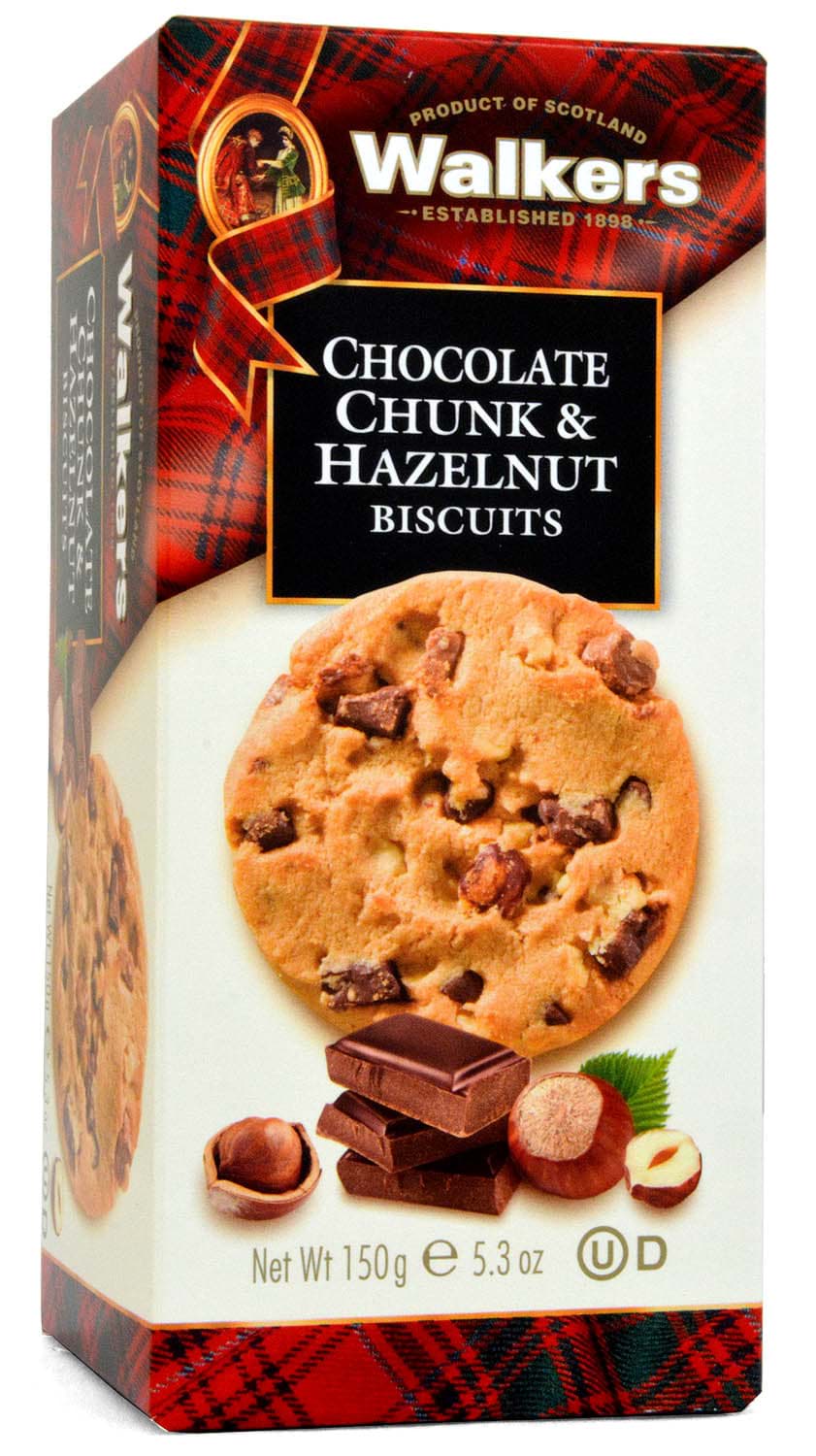 Picture of Walkers Chocolate Chunk & Hazelnut Biscuits 150g