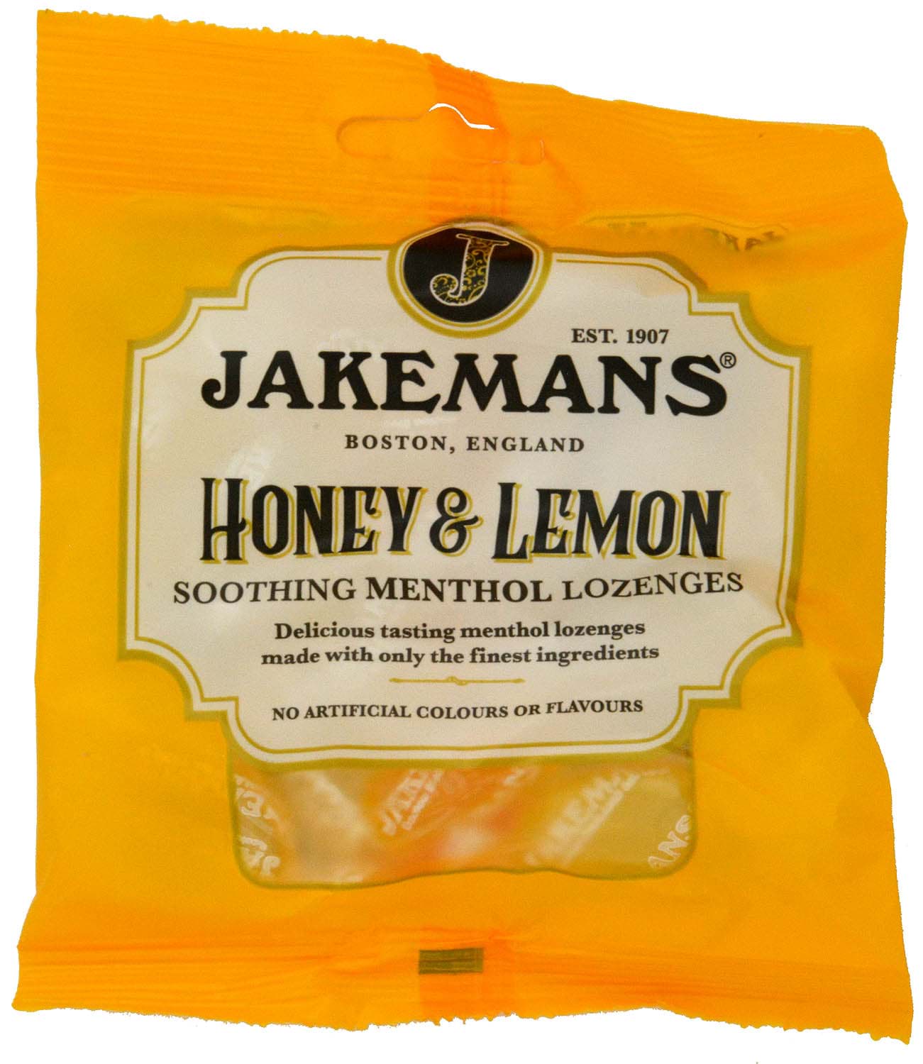 Picture of Jakemans Honey & Lemon Menthol Sweets 73g