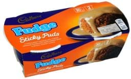 Zeige Details für Cadbury Sticky Puds Fudge 2 x 95g Bild von Cadbury Sticky Puds Fudge 2 x 95g