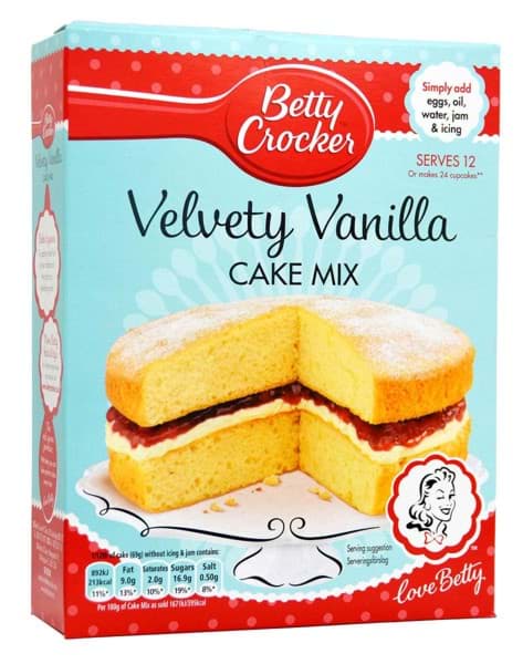 Picture of Betty Crocker Velvety Vanilla Cake Mix 425g