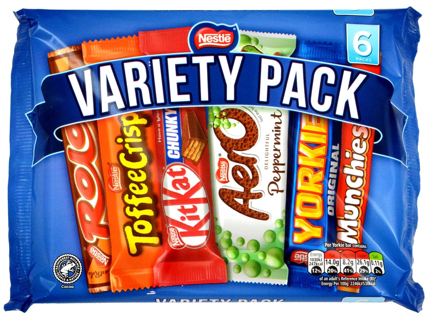 Picture of Nestle 6 Bars Variety Pack 264g