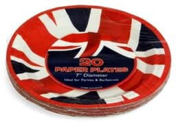 Bild von Pappteller Union Jack 18cm rund 20er-Pack