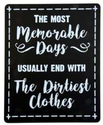 Zeige Details für Holzschild "The most memorable days ..." Bild von Holzschild "The most memorable days ..."