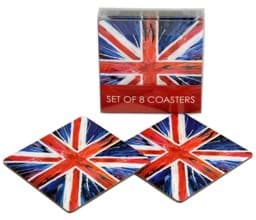 Zeige Details für 8 Coasters Union Jack Untersetzer Bild von 8 Coasters Union Jack Untersetzer