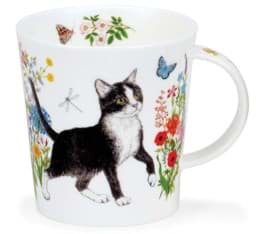 Zeige Details für Dunoon Lomond Floral Cats Black & White by Charlotte Galloux Bild von Dunoon Lomond Floral Cats Black & White by Charlotte Galloux