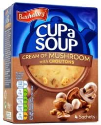 Zeige Details für Batchelors Cup a Soup Mushroom with Croutons 4 Sachets 99g Bild von Batchelors Cup a Soup Mushroom with Croutons 4 Sachets 99g