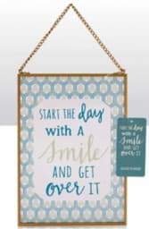 Zeige Details für Start The Day With A Smile . Glasbild 13cm x 18cm Bild von Start The Day With A Smile . Glasbild 13cm x 18cm