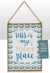 Bild von This Is My Happy Place . Glasbild 13cm x 18cm