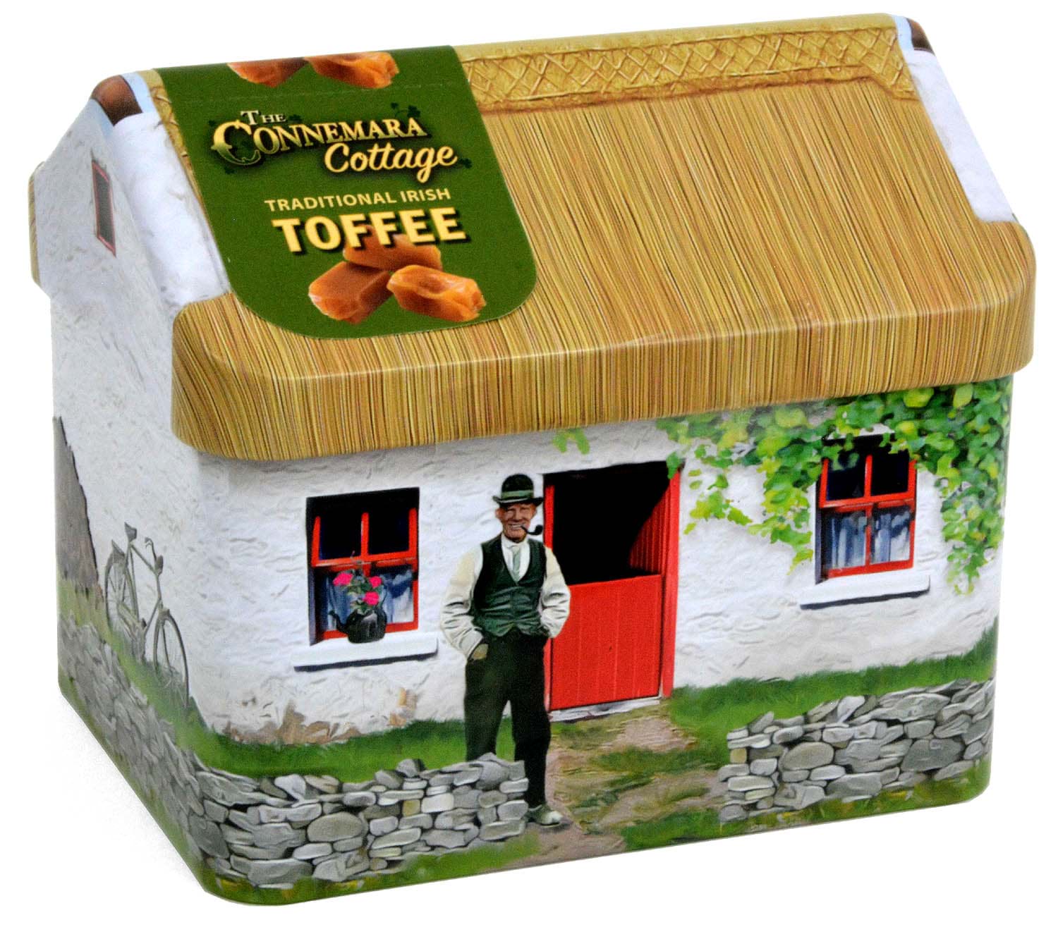 Picture of Connemara Kitchen Traditional Irish Toffee 150g Cottage Tin